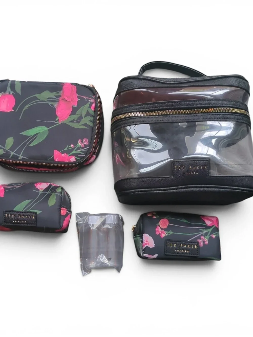 NWT Ted Baker 4-Piece Train Case Makeup Bag Set - Picture 3 of 7